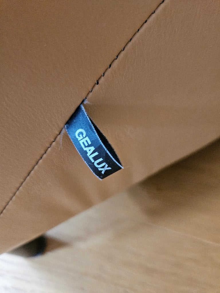 Mooie leren Gealux design fauteuils, Huis en Inrichting, Ophalen, Gebruikt, Minder dan 75 cm, Design
