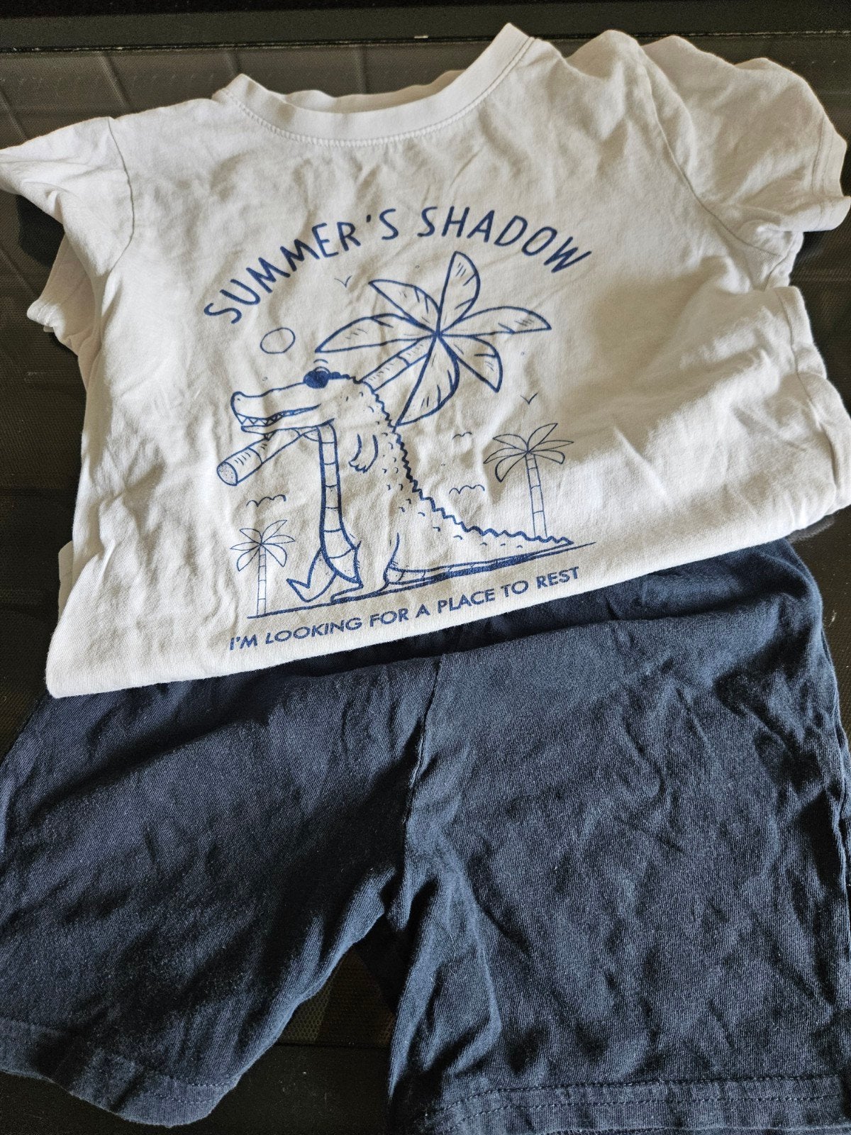 Kiabi T-shirt en korte broek setje 6 jaar, Ophalen of Verzenden, Gebruikt, Kiabi