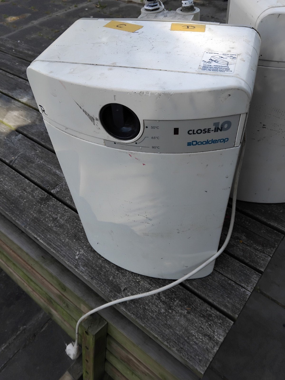 Daalderop Close-in 10 liter boiler, Ophalen, Gebruikt, Boiler, Minder dan 20 liter