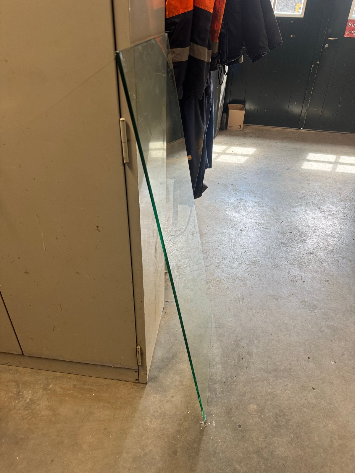 Grote glasplaat, gebruikt, Ophalen, Gebruikt, 80 tot 120 cm, 160 cm of meer