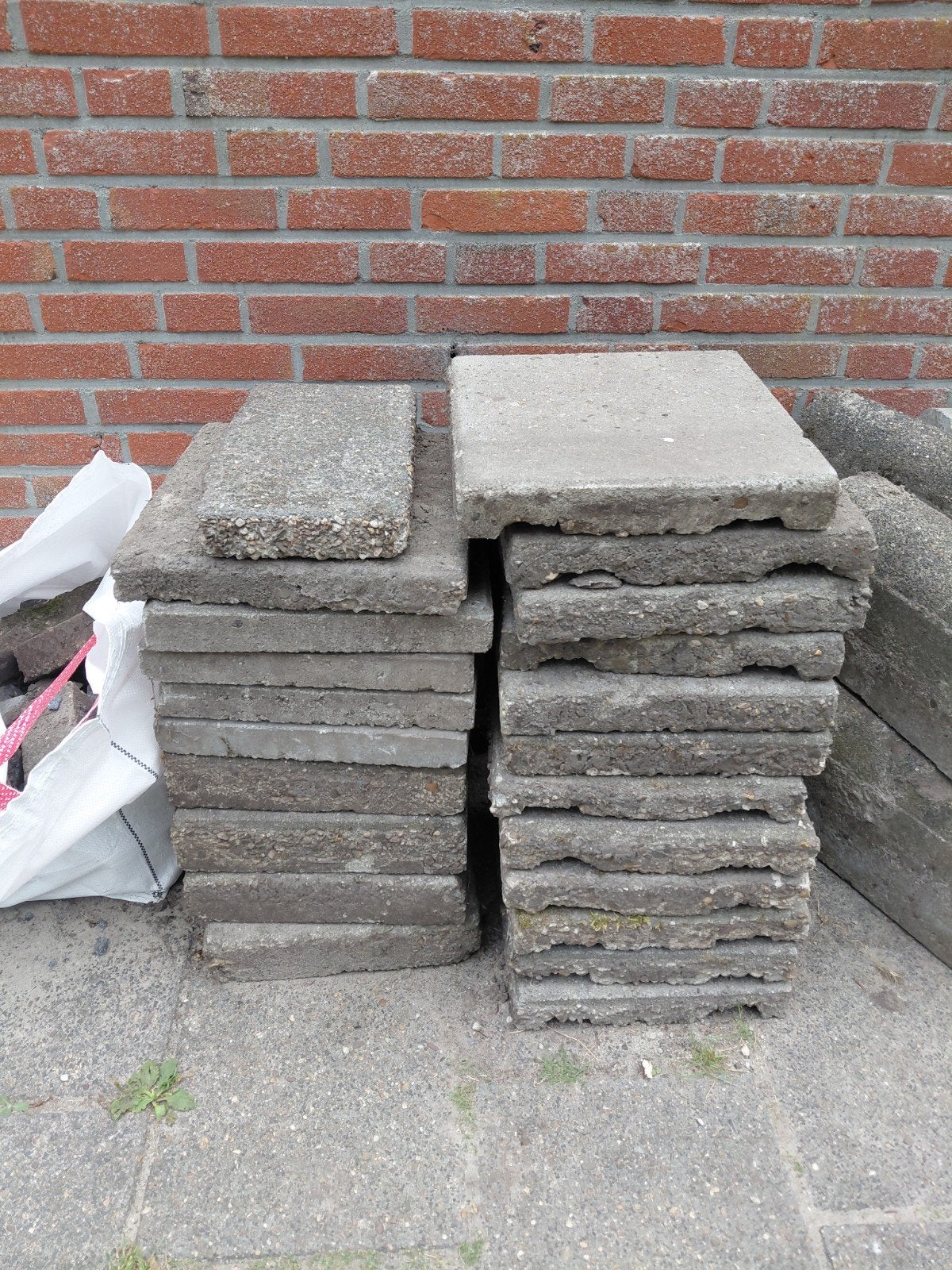 Terrastegels - Gratis, Tuin en Terras, Ophalen, Gebruikt, Minder dan 5 m², Beton