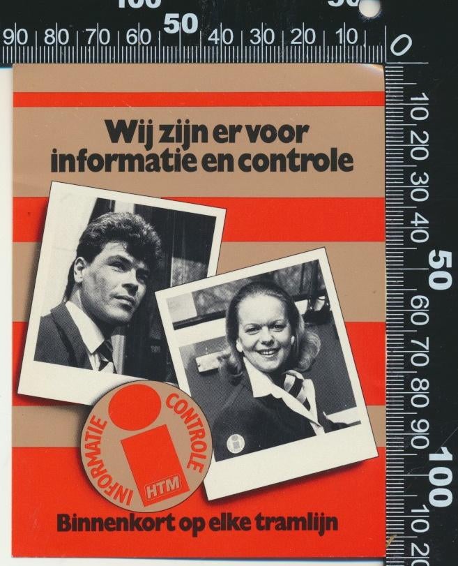 Sticker: HTM - Informatie Controle, Ophalen of Verzenden, Zo goed als nieuw, Bedrijf of Vereniging