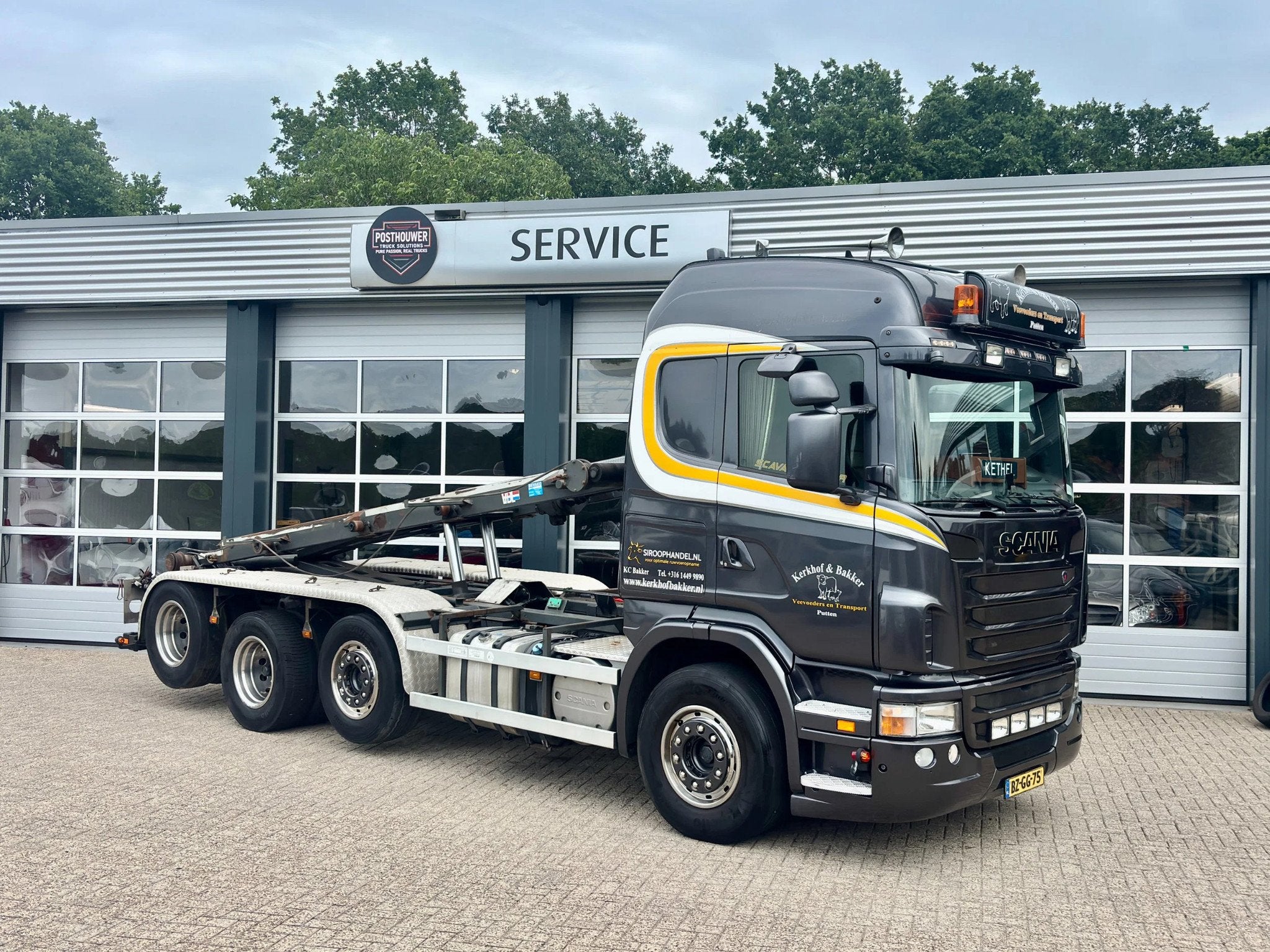 Scania G420 8x2/4 VDL Cable System 25 Ton, Manual Gearbox, Euro 5, Scania, Metallic lak, Origineel Nederlands