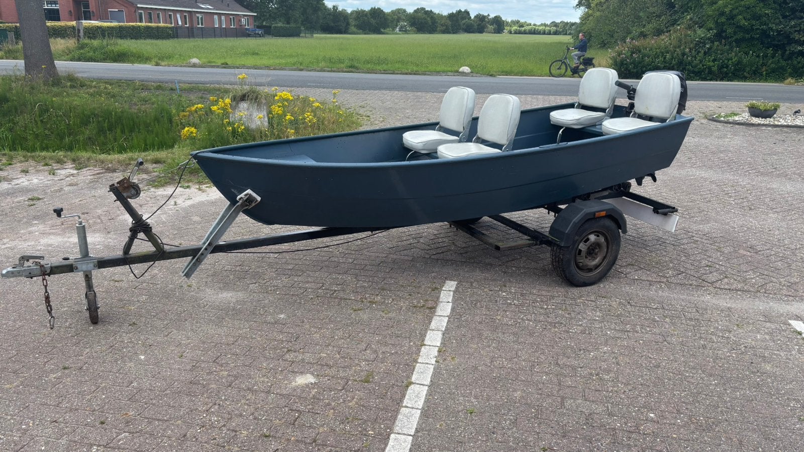 Sloep aluminium met 9,8PK motor uit 2022, Watersport en Boten, Ophalen, Zo goed als nieuw