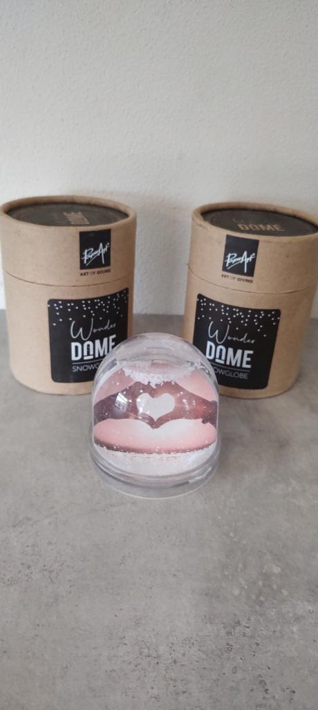 Plastic snowglobe met lieve tekst erin, Huis en Inrichting, Ophalen of Verzenden, Zo goed als nieuw