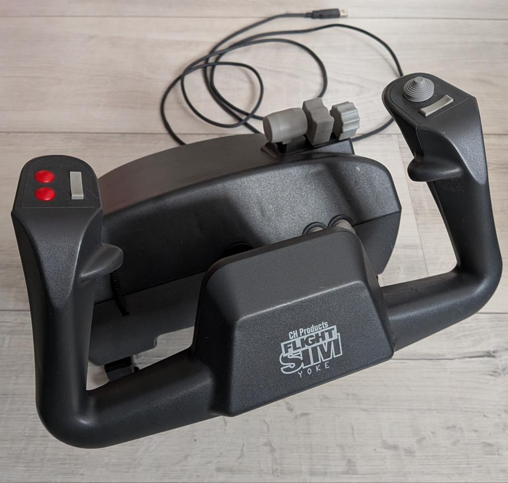 CH Products Flight Sim Yoke - Vliegsimulator Controller, Spelcomputers en Games, Games | Pc, Gebruikt, Simulatie, 1 speler, Vanaf 12 jaar