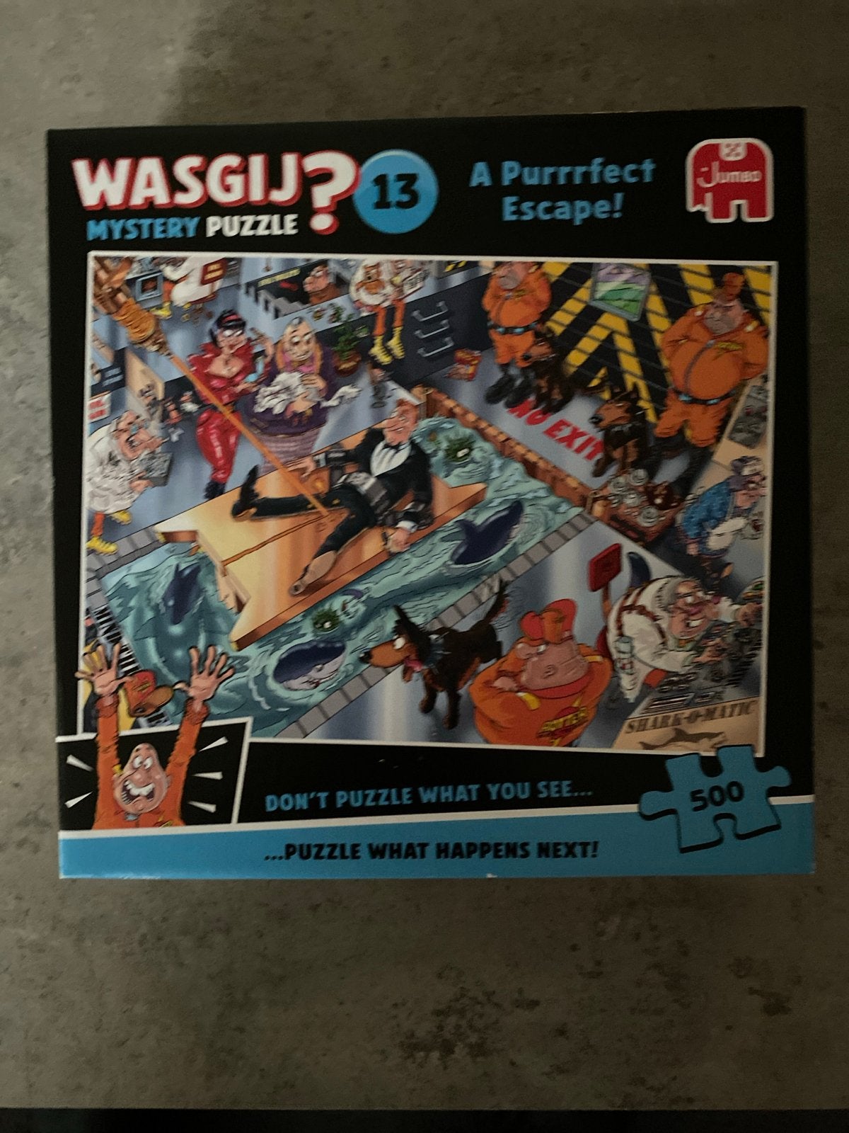 Wasgij? Mystery Puzzel 13: A Purrrfect Escape! 500 stukjes, Ophalen of Verzenden, 500 t/m 1500 stukjes, Nieuw, Legpuzzel