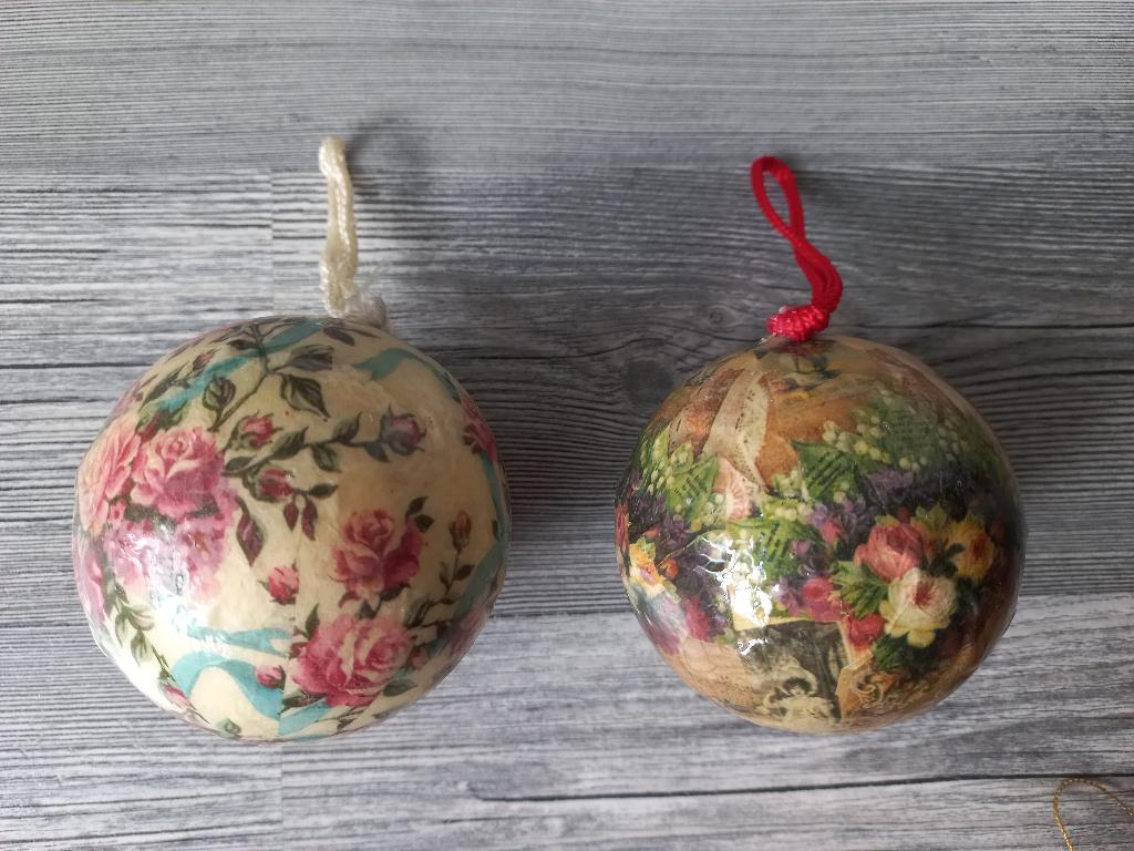 Grote vintage kerstballen, Diversen, Kerst, Ophalen of Verzenden, Zo goed als nieuw