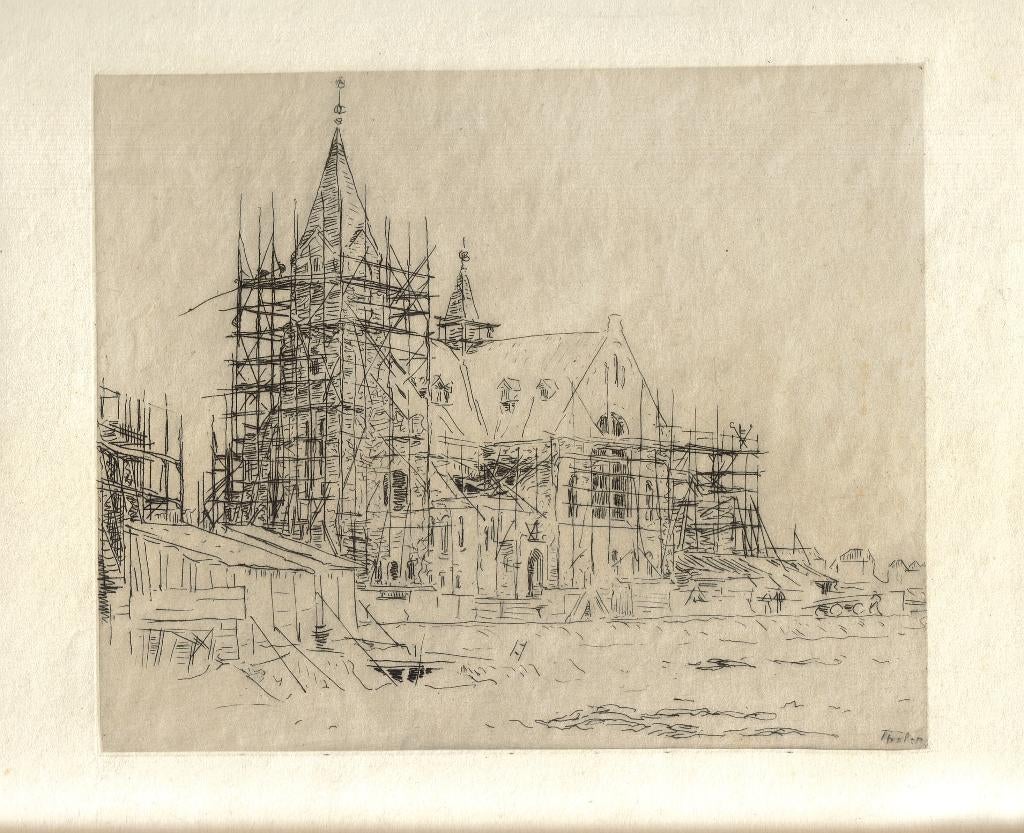Willem Bastiaan Tholen ets "Op Banzai", Ophalen