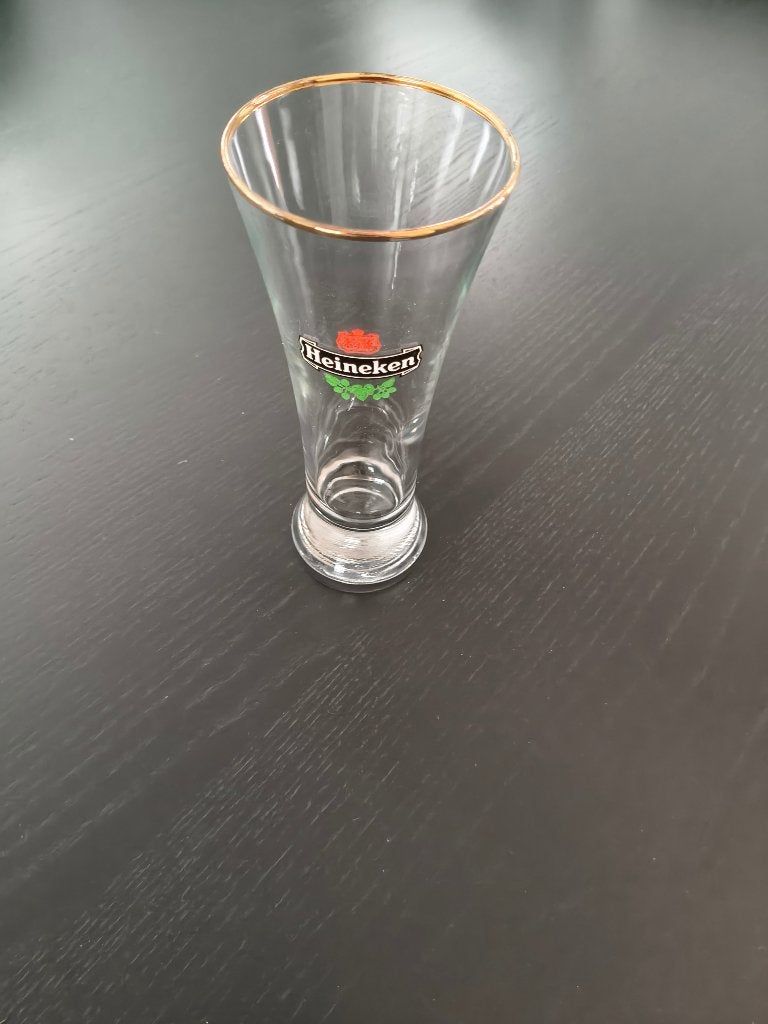 Heineken glas (zgan), Verzamelen, Ophalen of Verzenden, Zo goed als nieuw, Bierglas