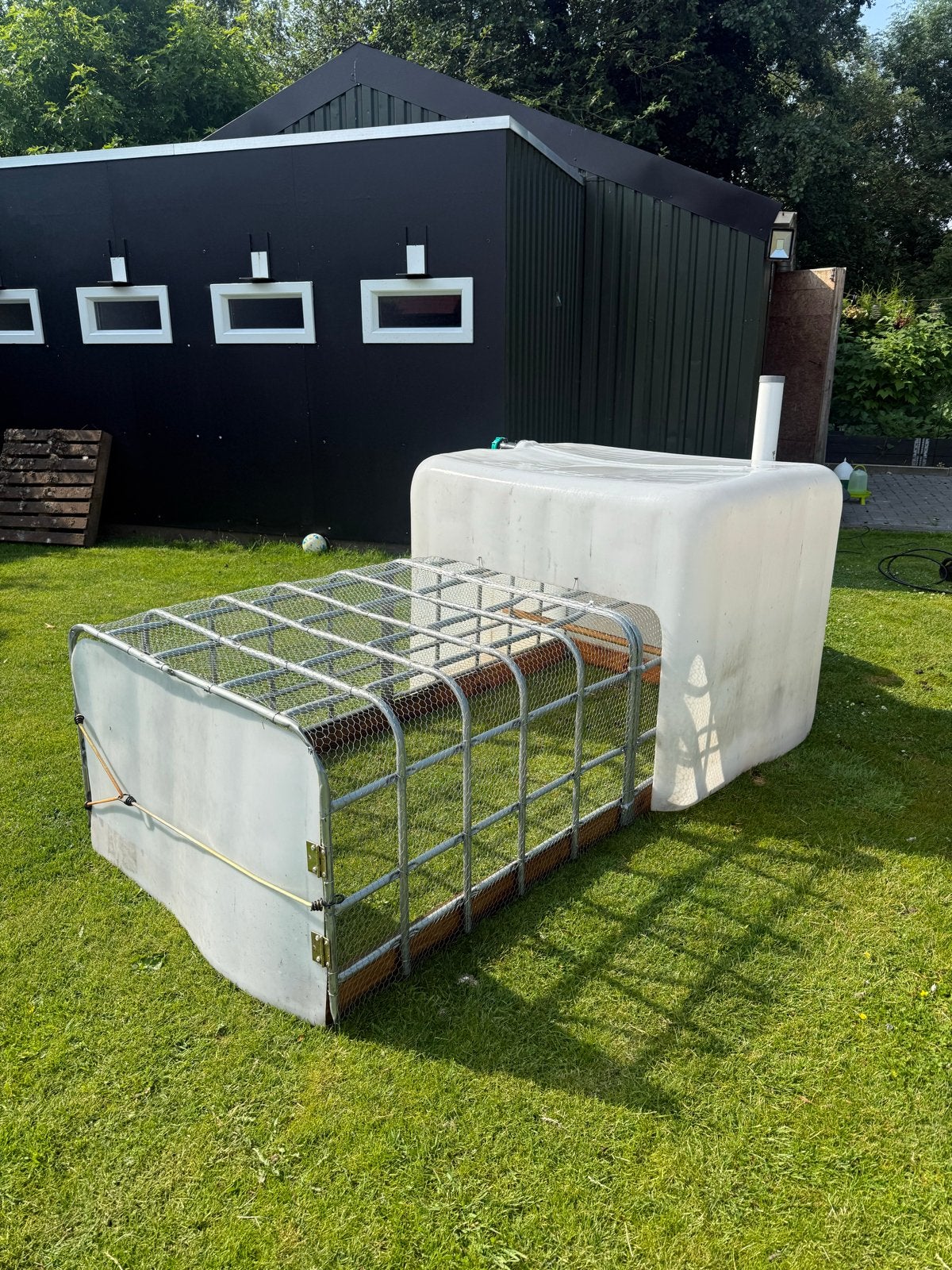 Ibc kippenhok, Dieren en Toebehoren, Ophalen, Kippenhok of Kippenren