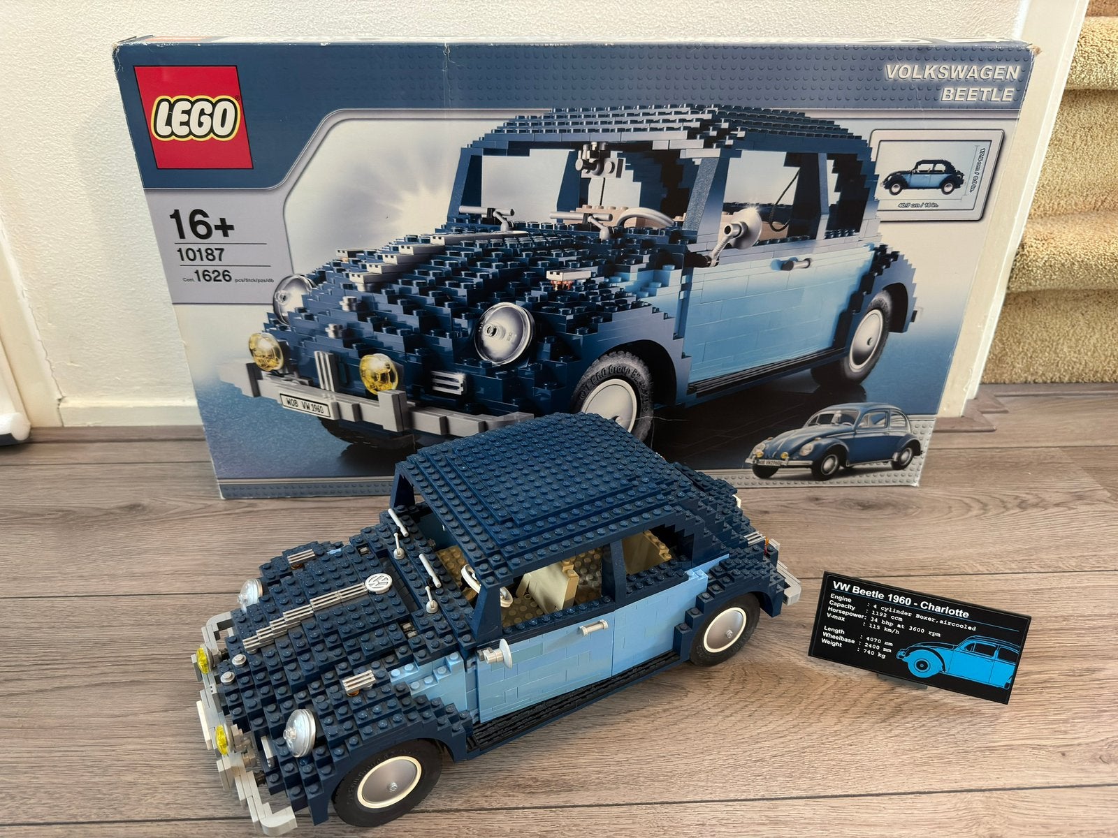 Lego 10187 vw beatle kever charlotte compleet zeldzaam, Overige thema's, Lego, Ophalen of Verzenden, Zo goed als nieuw