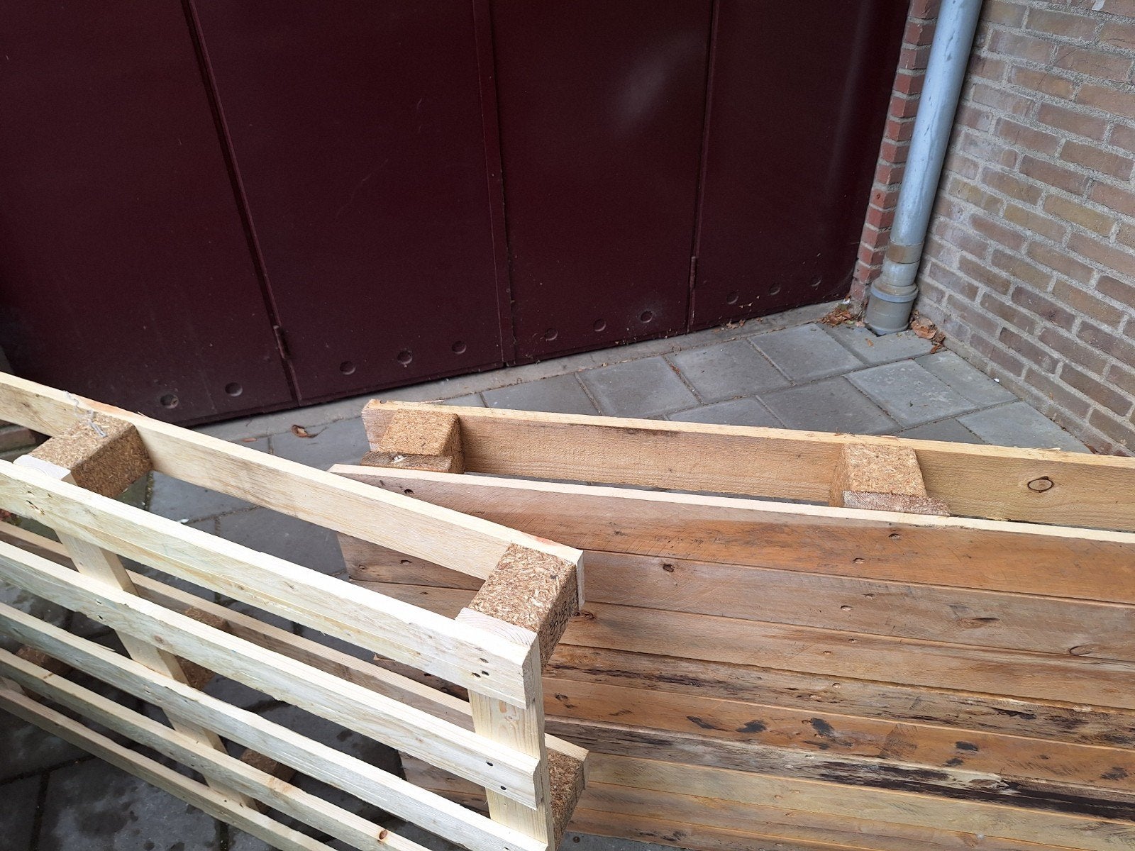5 gratis pallets, Ophalen, Gebruikt, Pallet, Minder dan 200 cm