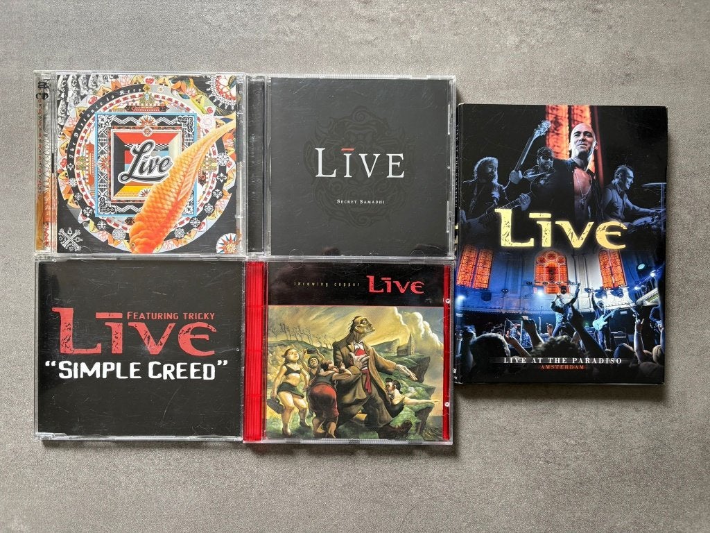 Live 5x leuke cd- Throwing Copper, Paradiso, Samadhi& Simple, Ophalen of Verzenden, Zo goed als nieuw, Poprock