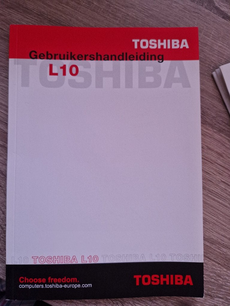 NL Handleiding TOSHIBA L10, Ophalen of Verzenden, Zo goed als nieuw