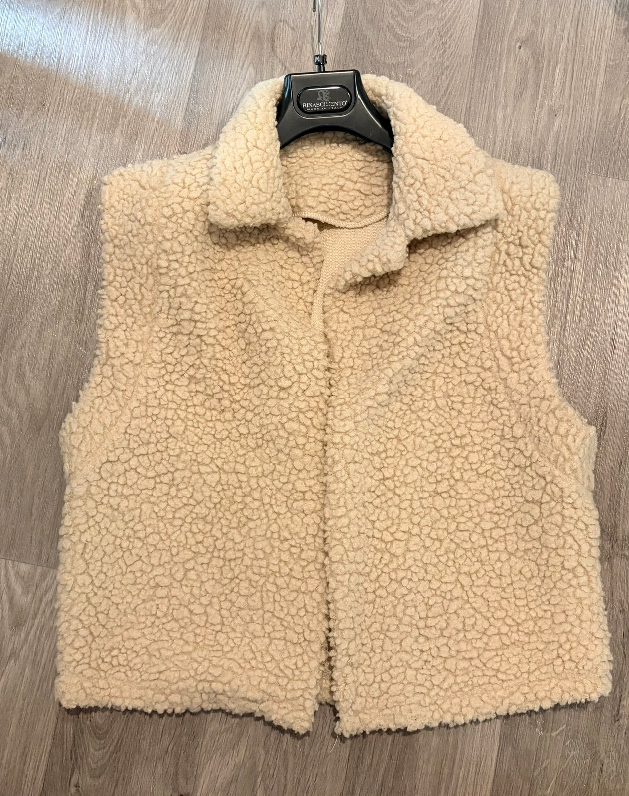Beige teddy bodywarmer, Kleding | Dames, Bodywarmers, Ophalen of Verzenden, Zo goed als nieuw, Beige