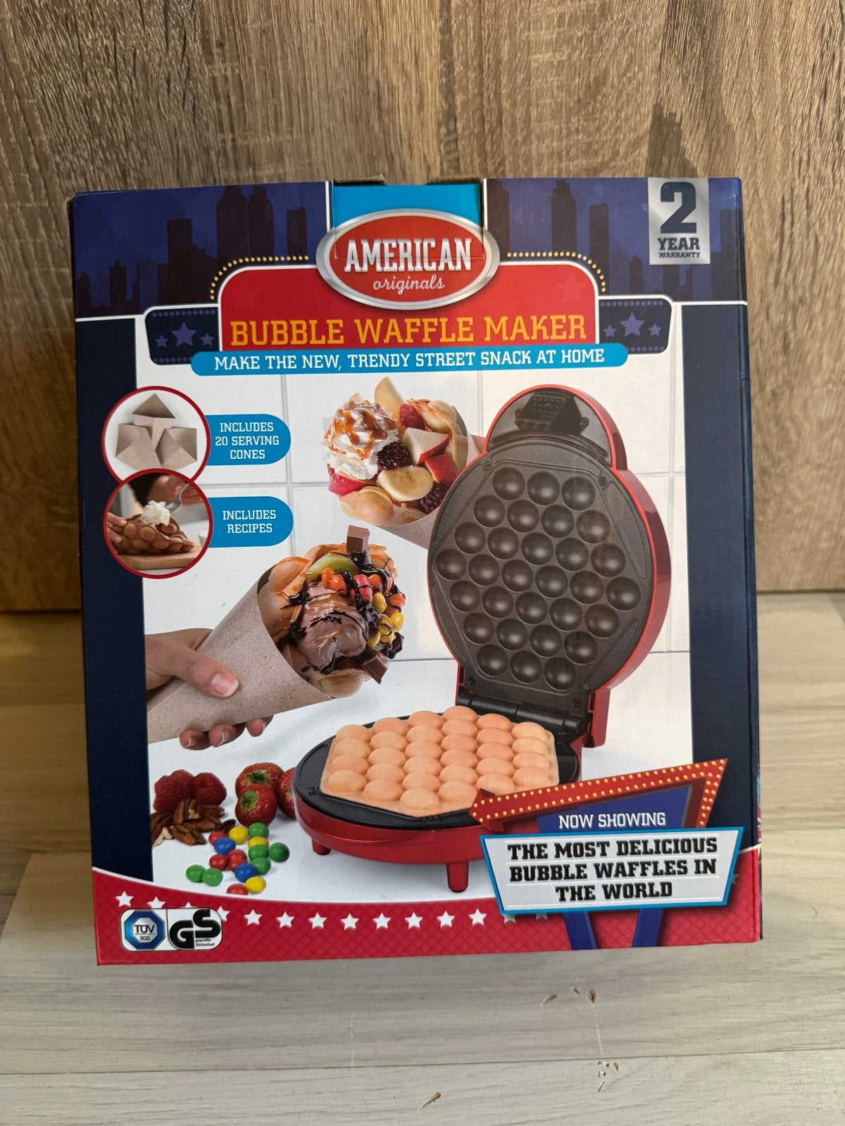 American Originals Bubble Waffle Maker - Nieuw in doos, Ophalen of Verzenden, Nieuw