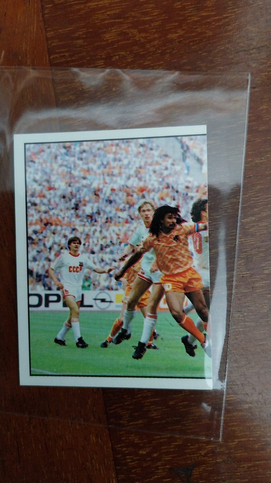 Panini Voetbal 89 sticker #1 - Gullit in Finale EURO 88, Verzamelen, Ophalen of Verzenden, Zo goed als nieuw, Poster, Plaatje of Sticker