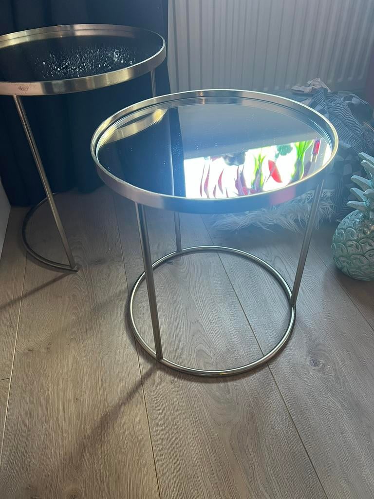 Zara home bijzettafels, Minder dan 55 cm, Gebruikt, Rond, Ophalen