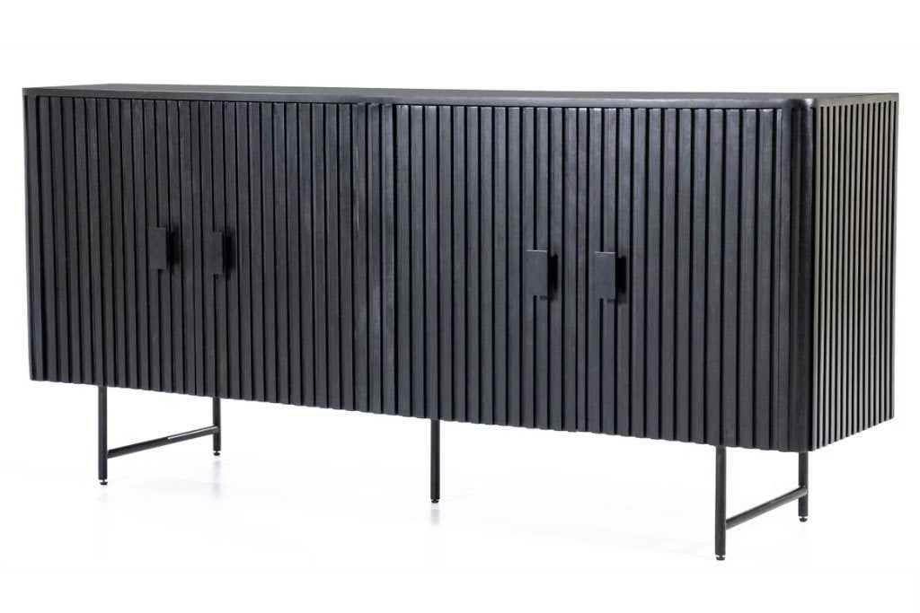 Eleonora Remi dressoir matt black, Ophalen, Nieuw, 25 tot 50 cm, 150 tot 200 cm