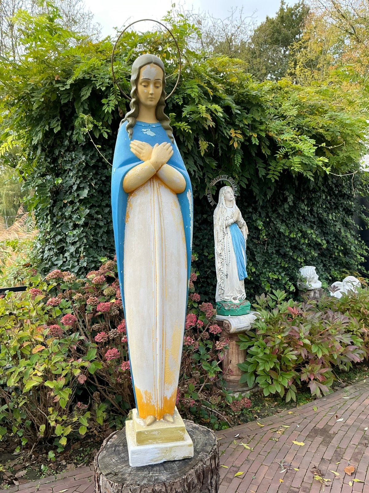Groot liefelijk Maria beeld ❤️ Maria met aureool, Antiek en Kunst, Ophalen