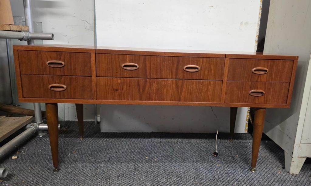 retro dressoir/vintage toilet-kaptafel met spiegel, Ophalen, Huis en Inrichting