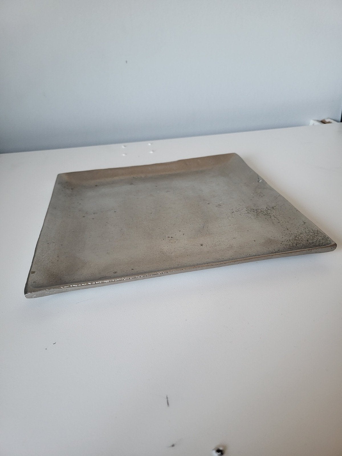 Decoratieve metalen schaal, vierkant, Ophalen