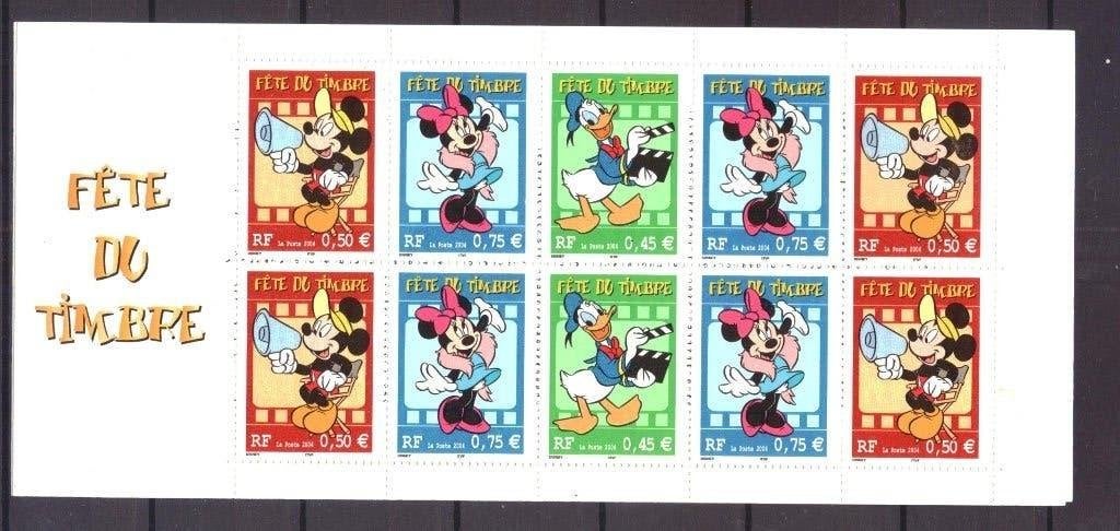Frankrijk boekje cahier 63 Postfris! Disney (2004), Postzegels en Munten, Postzegels | Europa | Frankrijk, Ophalen of Verzenden