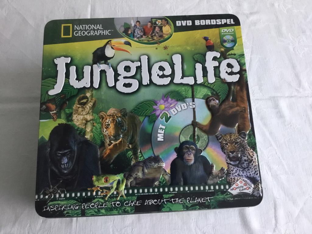JUNGLELIFE    BORDSPEL   MET   D V D      (   NIEUW  ), Ophalen, Nieuw