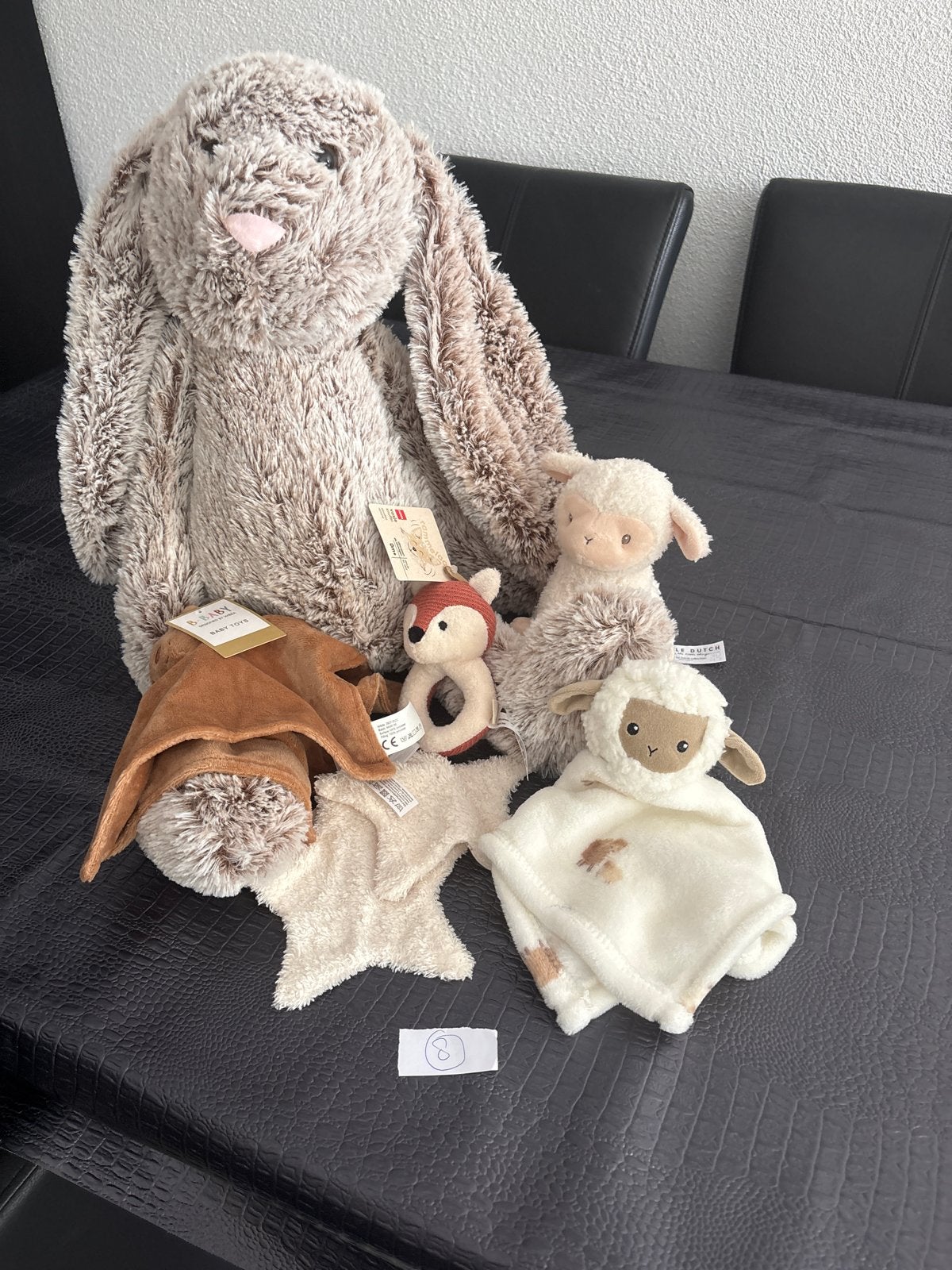 Grote knuffelkonijn en diverse knuffeldoekjes/knuffels, Ophalen, Overige merken, Overige karakters, Konijn