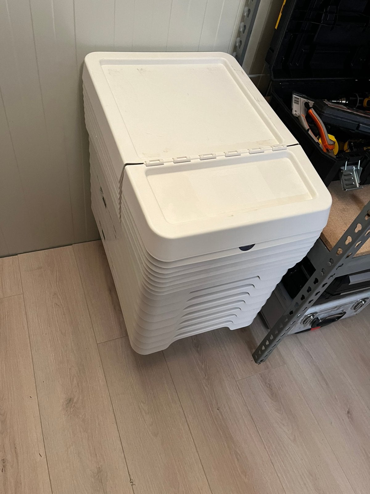 50 witte ikea bakken, Ophalen, Minder dan 50 cm, Zo goed als nieuw, Minder dan 40 cm