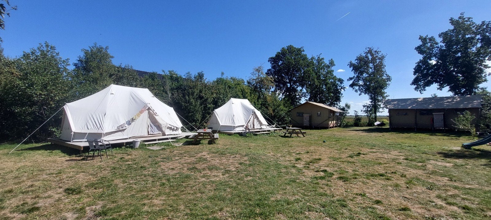4x Bell tent 6 meter - 1 seizoen gebruikt, Ophalen