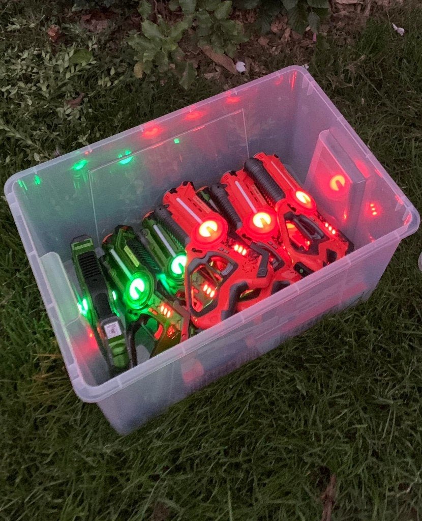 Lasergame pistolen laserguns te huur, Hobby en Vrije tijd, Ophalen, Zo goed als nieuw, Overige