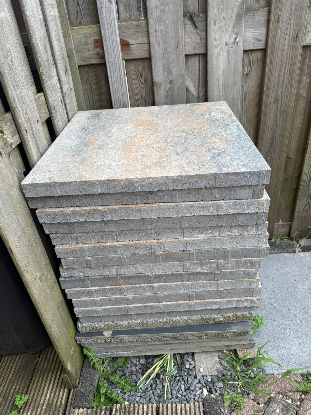 Tuin tegels nieuw 60x60, Ophalen, Zo goed als nieuw, Beton, Terrastegels