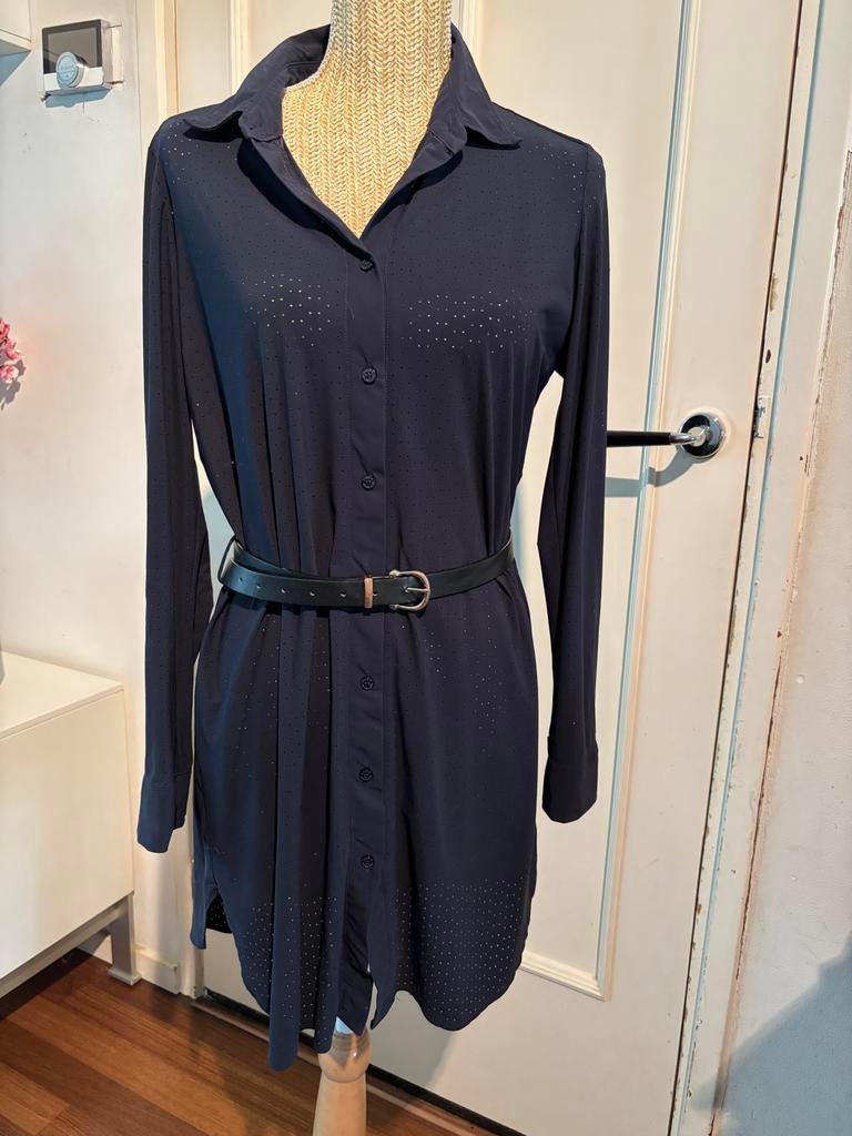 Studio Anneloes langere blouse - donkerblauw, Kleding | Dames, Blouses en Tunieken, Ophalen of Verzenden, Zo goed als nieuw, Maat 36 (S)