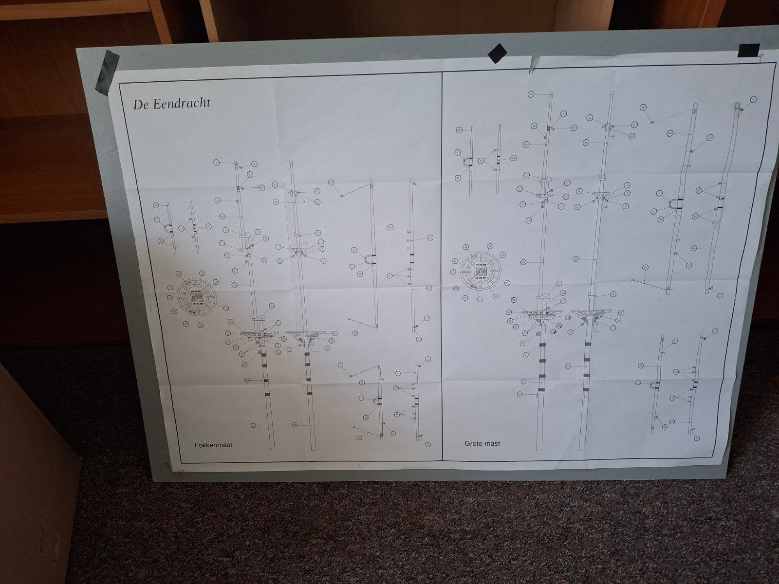 Houten Scheepsmodel 'De Eendracht' - Bouwpakket, Ophalen of Verzenden, Gebruikt, Groter dan 1:32, Overige merken