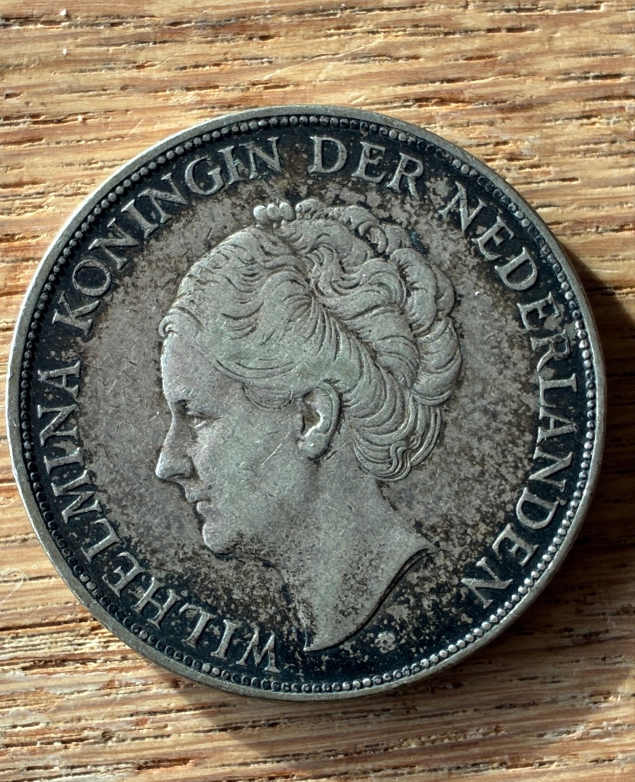 Zilveren 2½ Gulden Koningin Wilhelmina 1929, Zilver, Ophalen of Verzenden, Koningin Wilhelmina, Losse munt