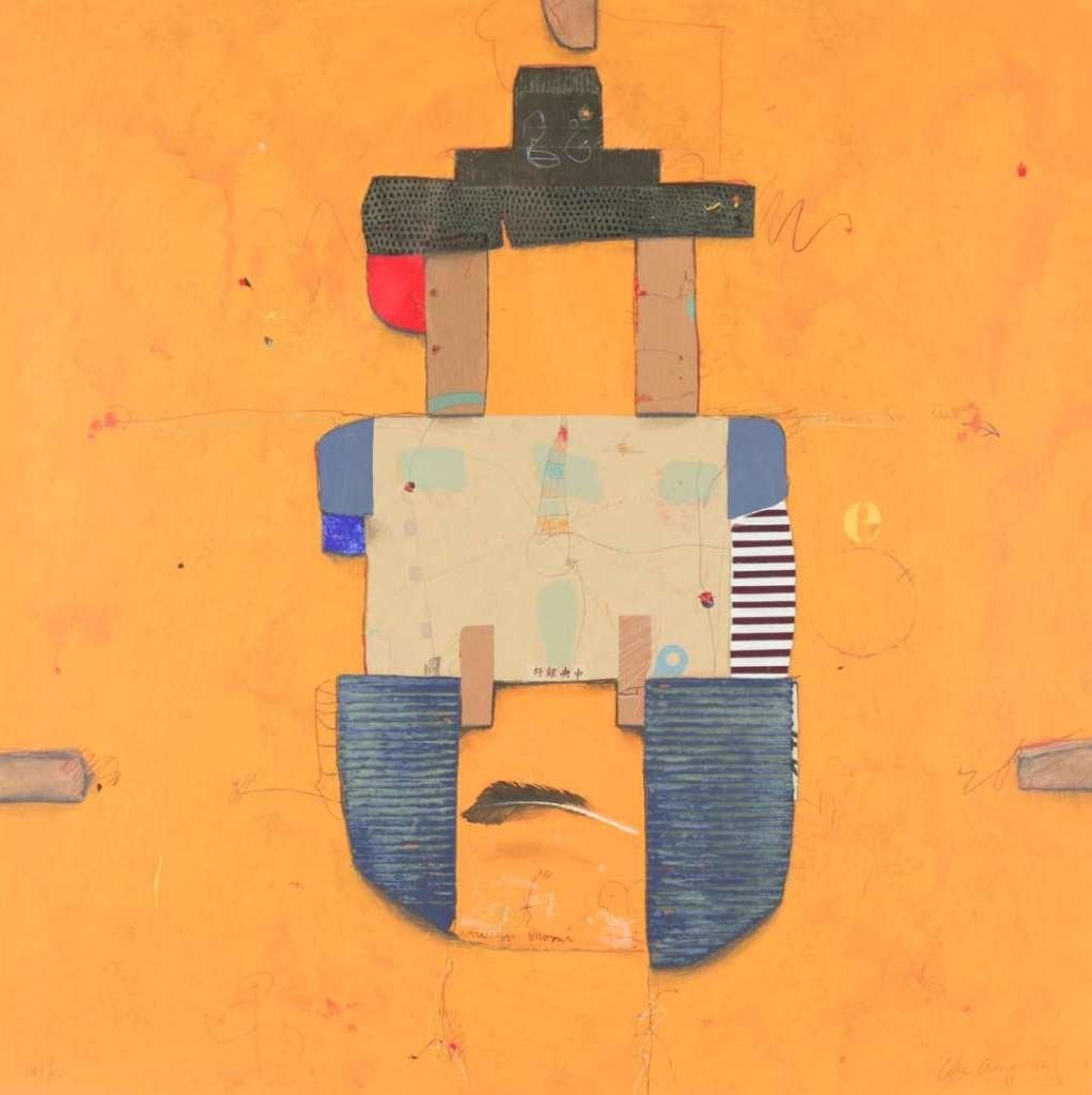 Cole Morgan (1950) Kleur Zeefdruk " Compas East " Ges Gen, Abstract, Zeefdruk, Gelimiteerde oplage, Ophalen of Verzenden