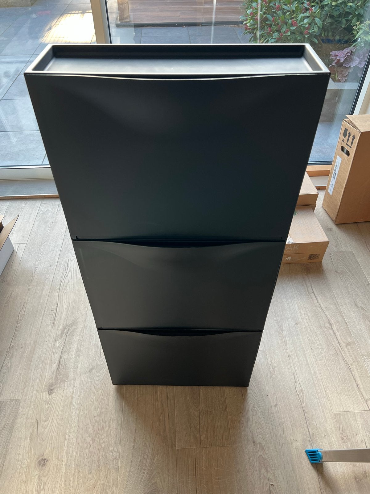 IKEA Trones Schoenenkast - Set van 3 (Zwart), Ophalen, Gebruikt