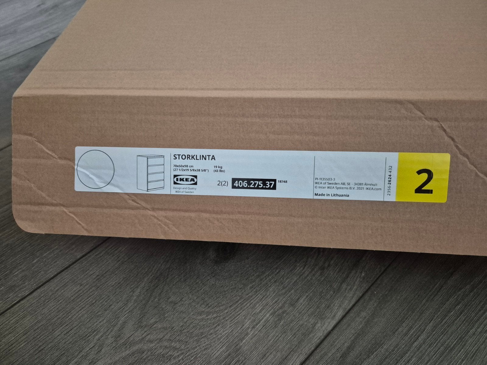 Ikea Storlinta laden 4 stuks - Nieuw in doos, Huis en Inrichting, 3 of 4 laden, Ophalen, Nieuw
