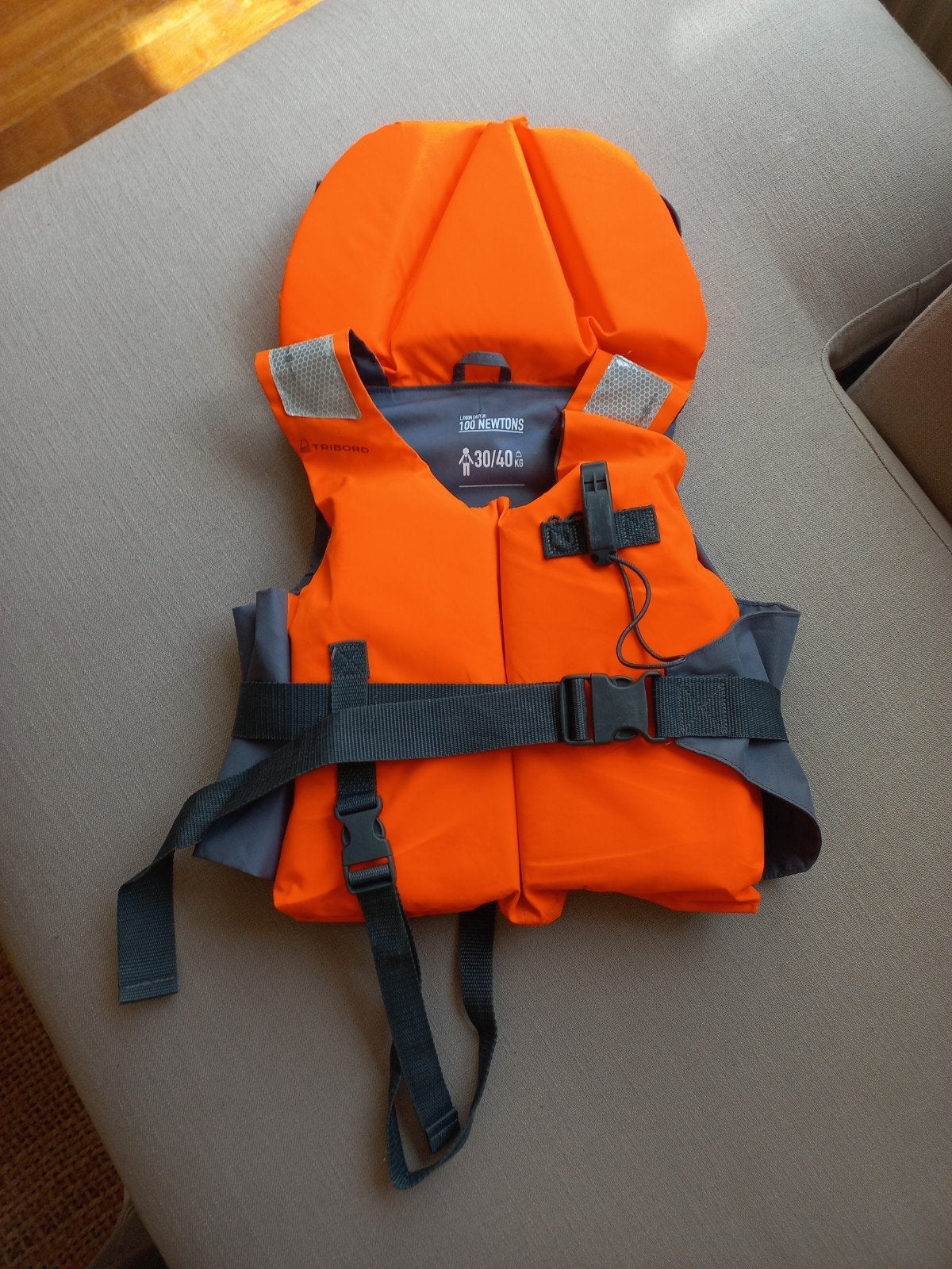 Zwemvest Tribord Decathlon 30-40kg, Watersport en Boten, Ophalen of Verzenden, Zo goed als nieuw, Overige typen