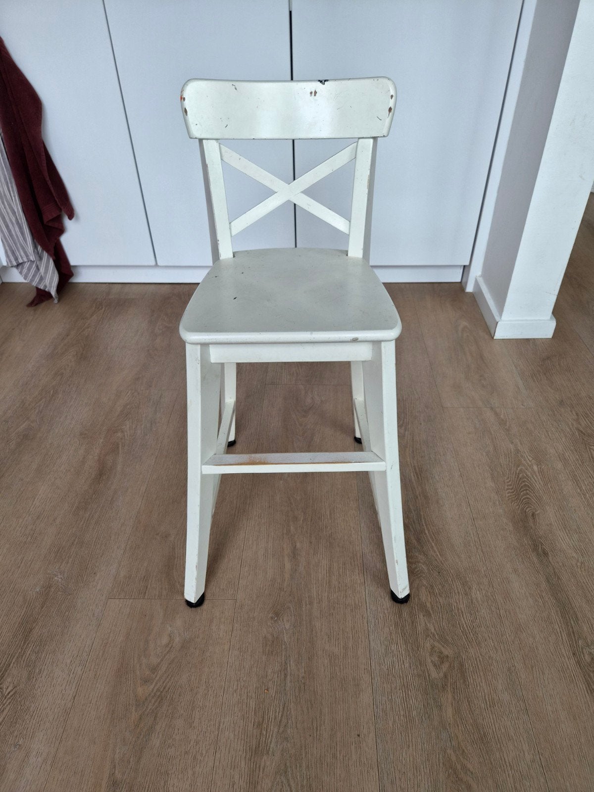 IKEA Ingolf stoel - Wit, gebruikt, Huis en Inrichting, Stoelen, Ophalen, Gebruikt, Modern, Scandinavisch, Wit