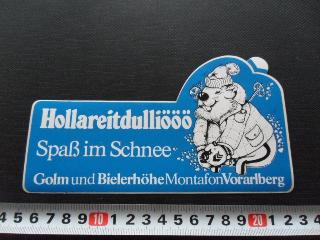 sticker Oostenrijk Golm Bielerhöhe Montafon Voralberg *, Ophalen of Verzenden, Zo goed als nieuw