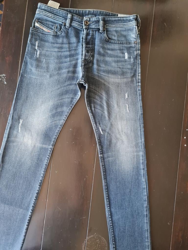 CLASSIC DIESEL BUSTER SLIM TAPERED STRETCH DESTROY 31/34, Kleding | Heren, Spijkerbroeken en Jeans, Diesel, Blauw, W32 (confectie 46) of kleiner