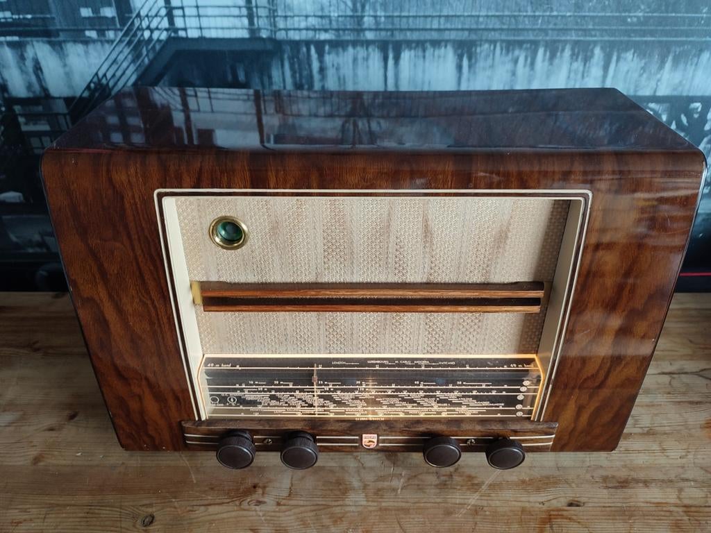Philips buizenradio bx520a, Antiek en Kunst, Antiek | Tv's en Audio, Ophalen of Verzenden