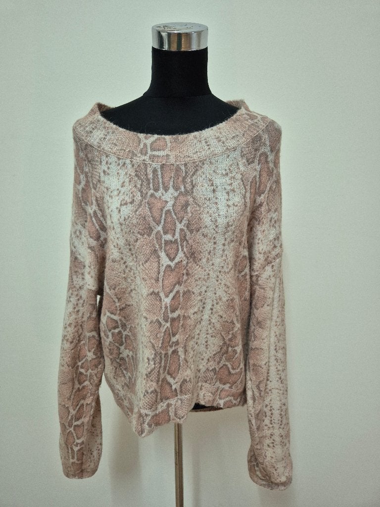 Tr15 - Lichtroze Innamorato trui met print maat XL (1), Ophalen of Verzenden, Zo goed als nieuw, Maat 46/48 (XL) of groter, Roze
