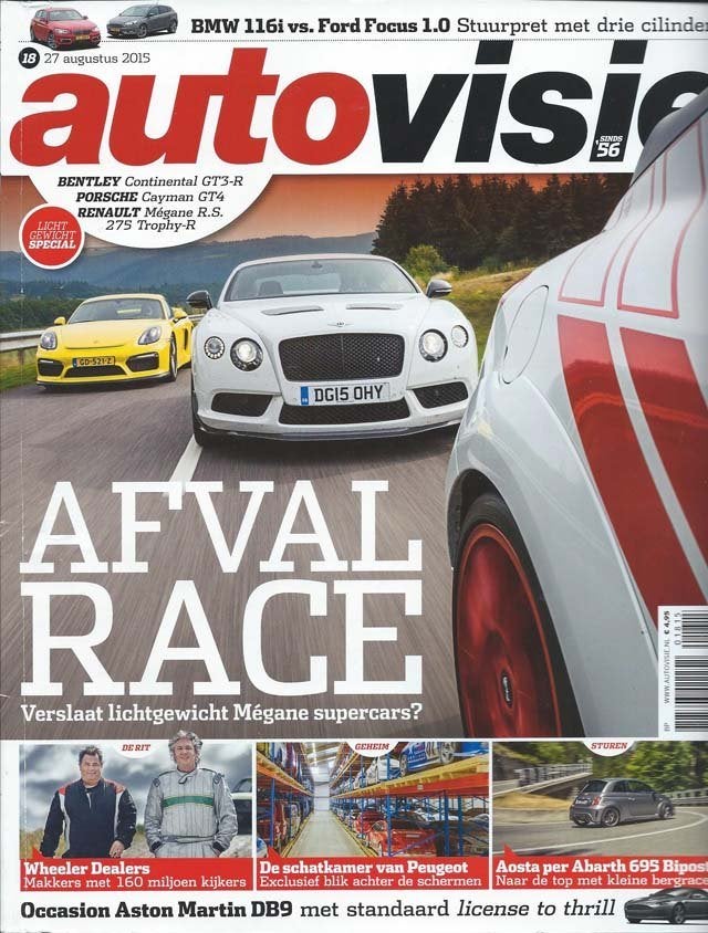 Autovisie 18 2015 : Moretti 1200 Sport - Fiat 500 - BMW 340i, Ophalen of Verzenden, Gelezen, Algemeen
