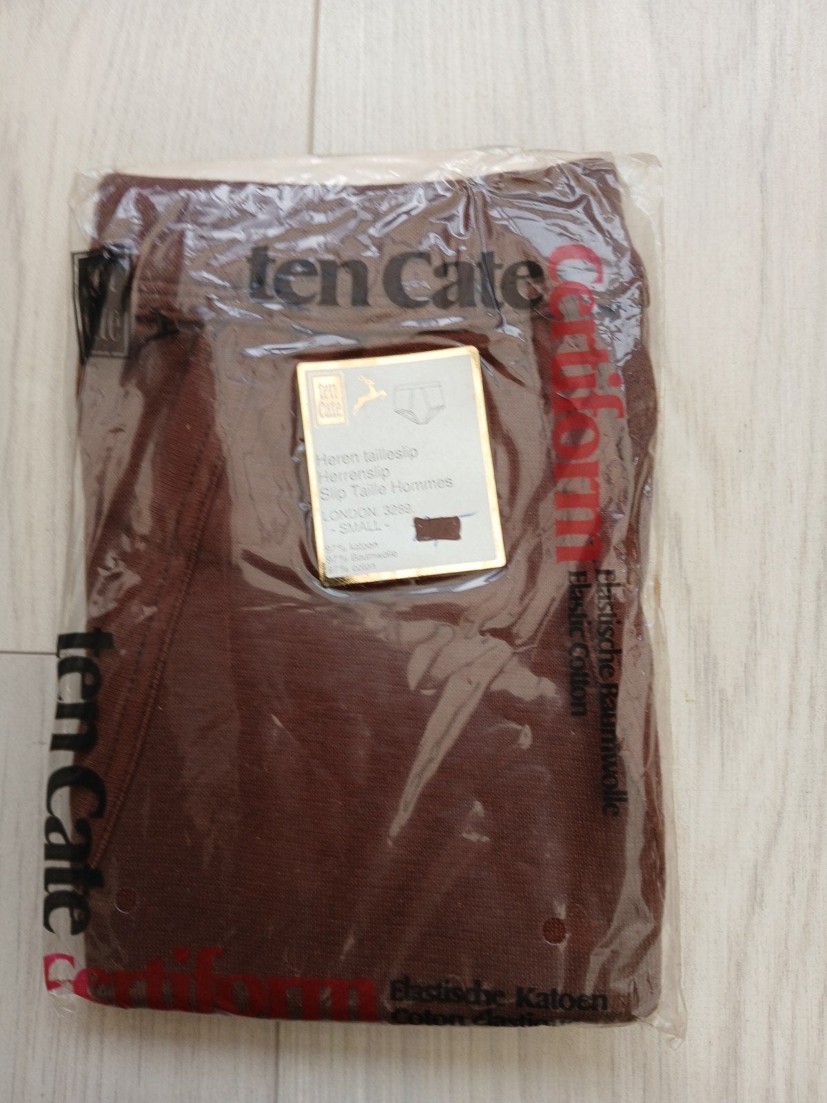 Ten Cate 2 nieuwe bruine heren onderbroeken maat S, Kleding | Heren, Ophalen of Verzenden