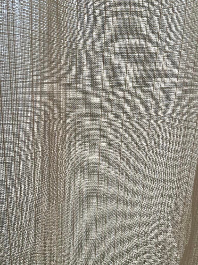 Linnen gordijnen - set (nieuw) - 150x270c, Huis en Inrichting, Ophalen, 100 tot 150 cm, 200 cm of meer, Beige
