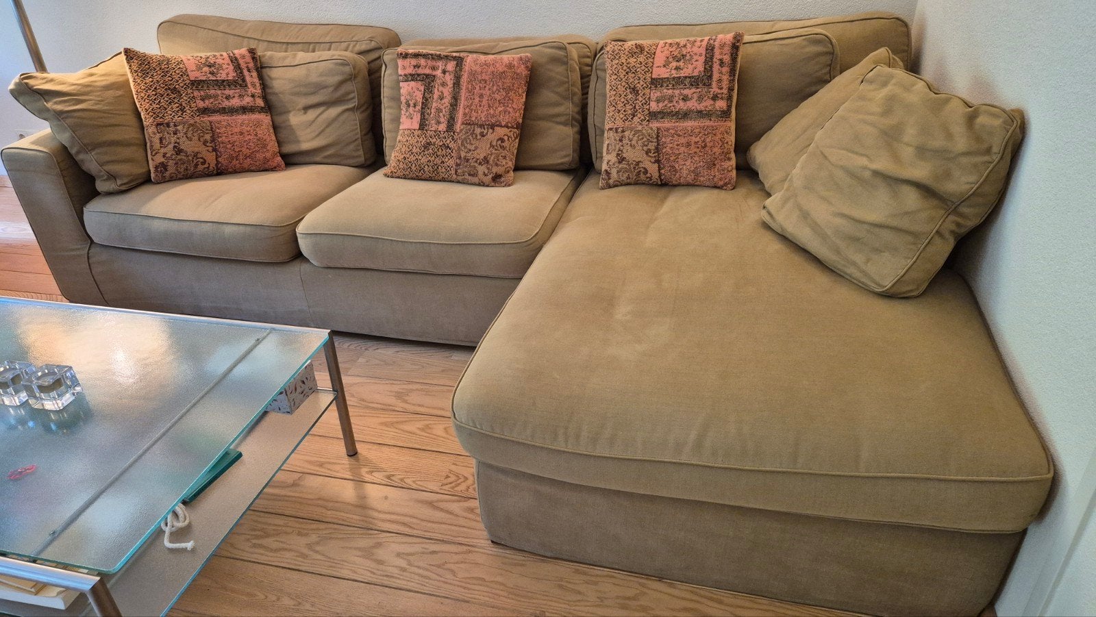 Bankstel met love seat., Ophalen, 250 tot 300 cm, Gebruikt, 75 tot 100 cm